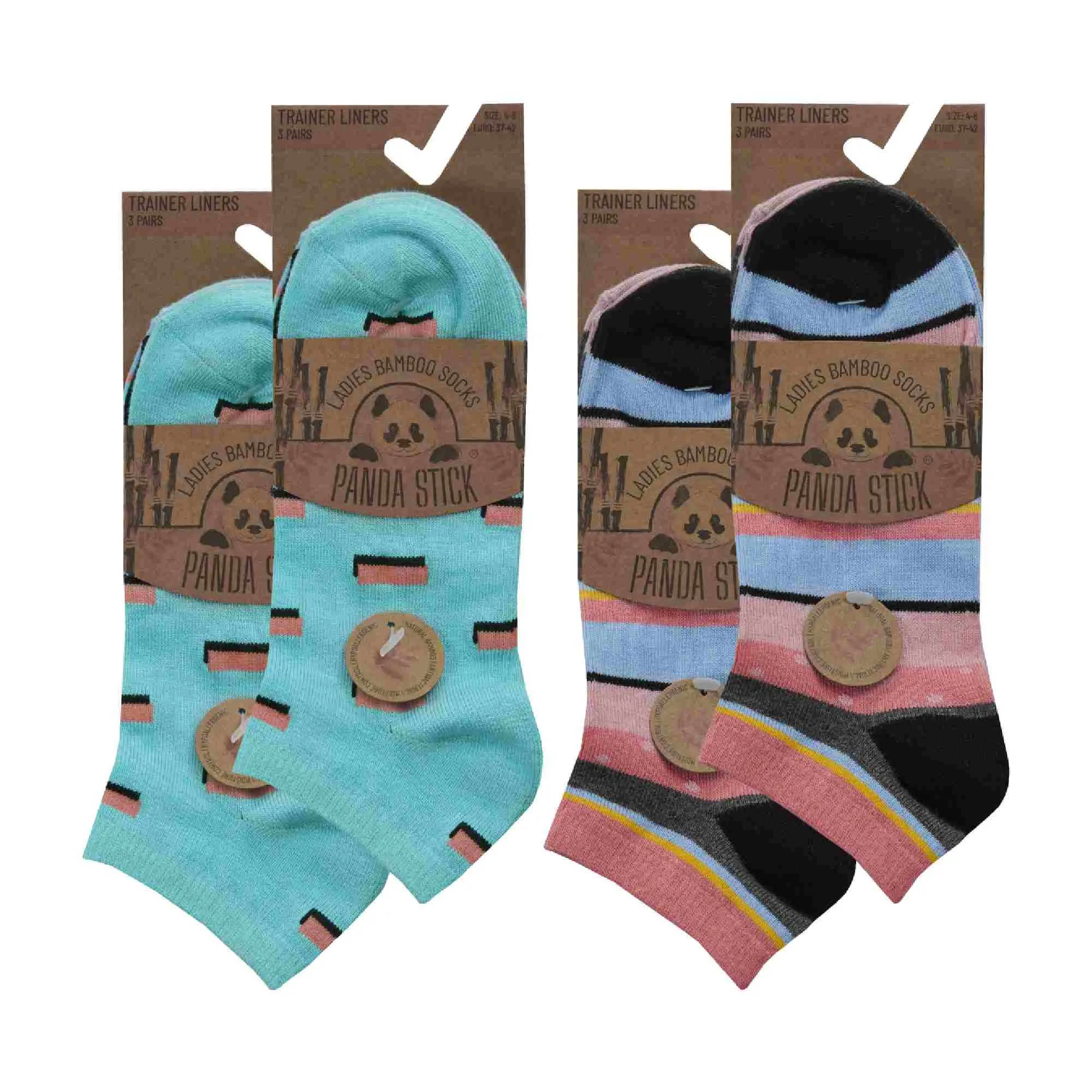 12 Pack Girls Soft Breathable Bamboo Patterned Ankle Socks