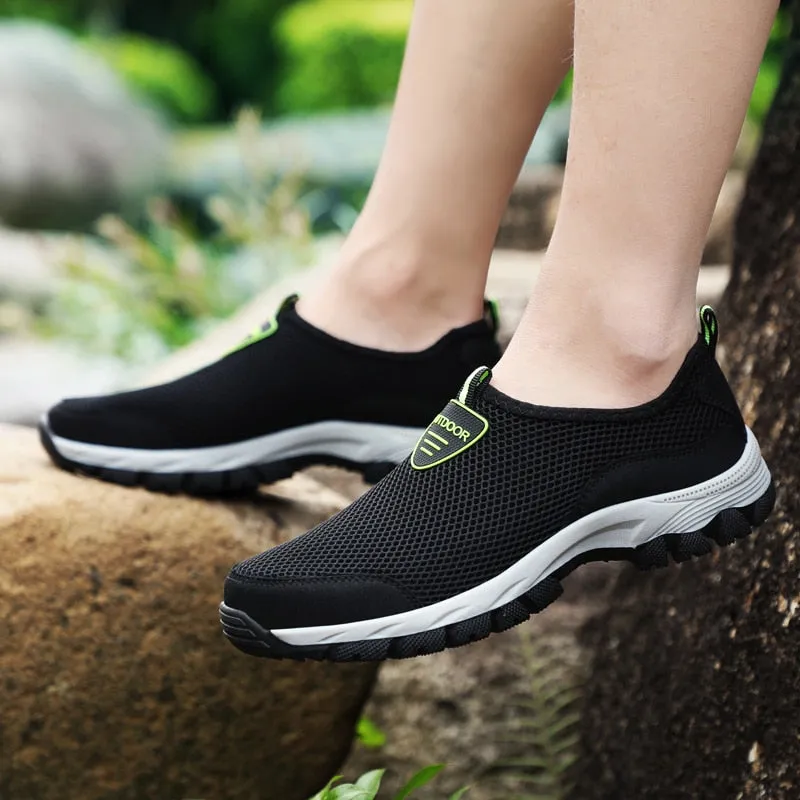 2018 Fashion Men Casual Shoes Slip-on Summer Breathable Air Mesh Men's Flats Trainers Sneaker Water Loafers Shoe Mens