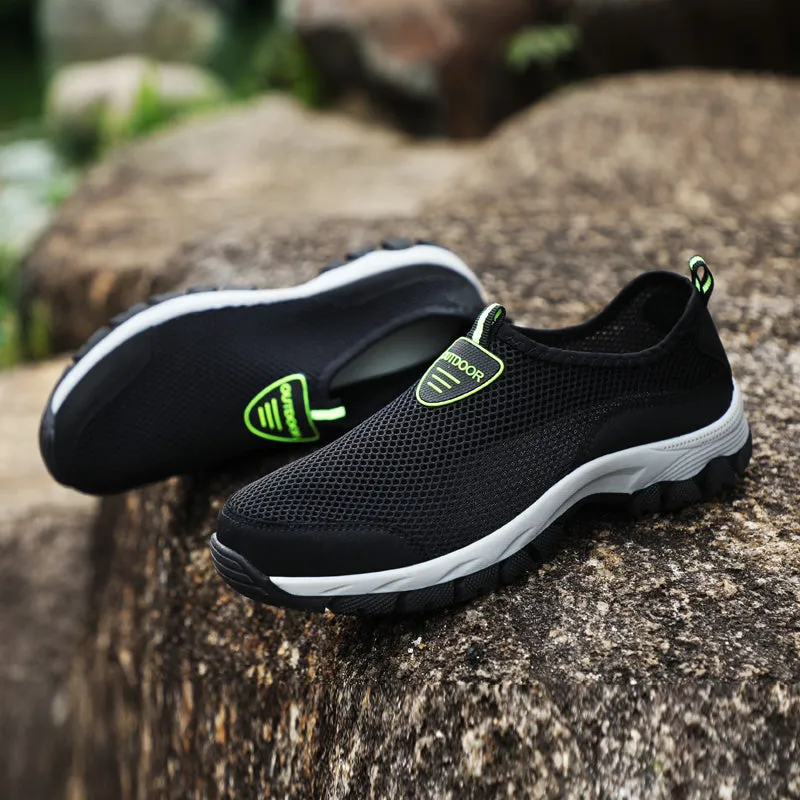 2018 Fashion Men Casual Shoes Slip-on Summer Breathable Air Mesh Men's Flats Trainers Sneaker Water Loafers Shoe Mens