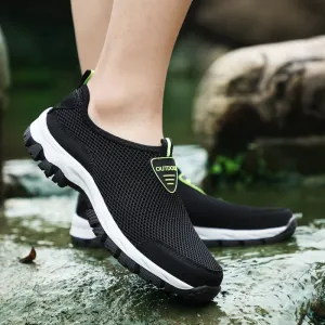 2018 Fashion Men Casual Shoes Slip-on Summer Breathable Air Mesh Men's Flats Trainers Sneaker Water Loafers Shoe Mens