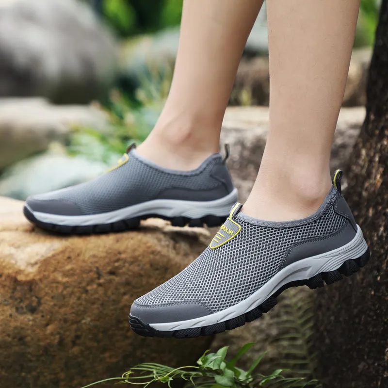 2018 Fashion Men Casual Shoes Slip-on Summer Breathable Air Mesh Men's Flats Trainers Sneaker Water Loafers Shoe Mens