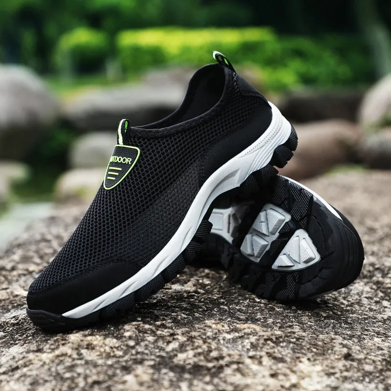 2018 Fashion Men Casual Shoes Slip-on Summer Breathable Air Mesh Men's Flats Trainers Sneaker Water Loafers Shoe Mens