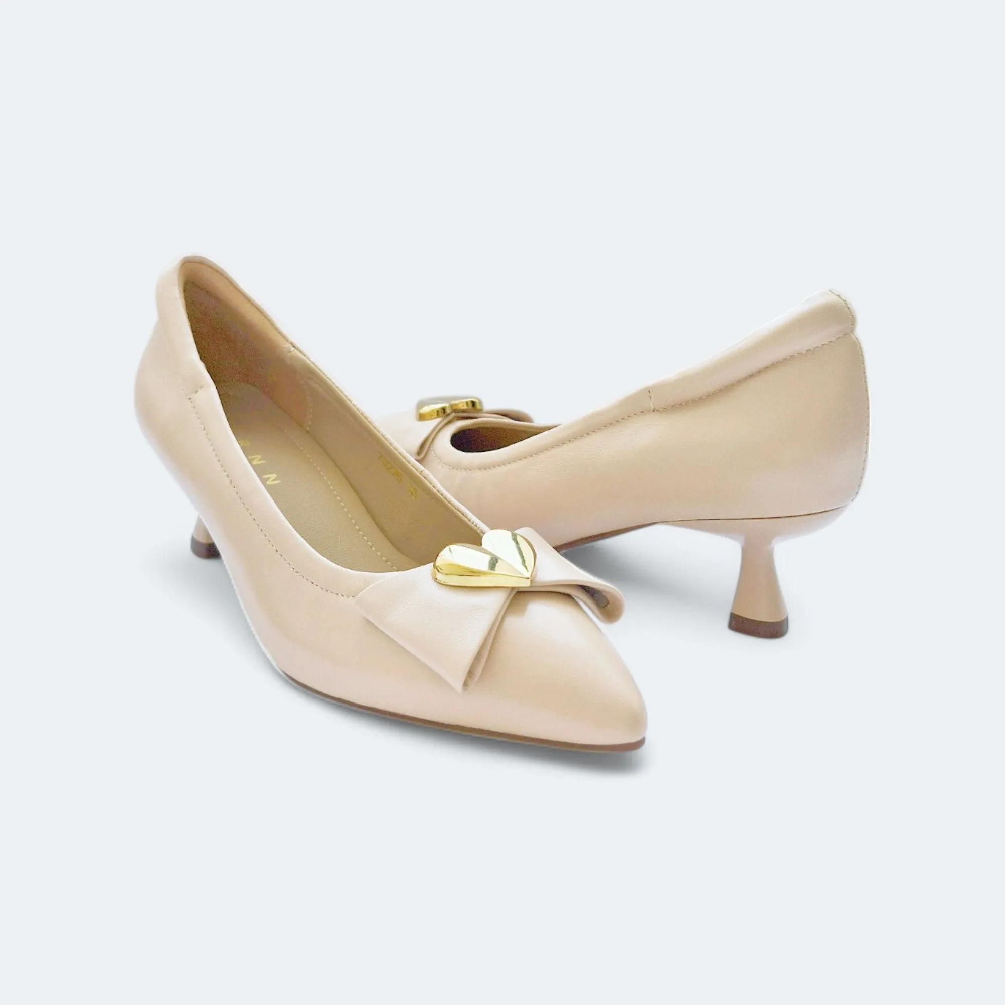 Agatha Leather Heel