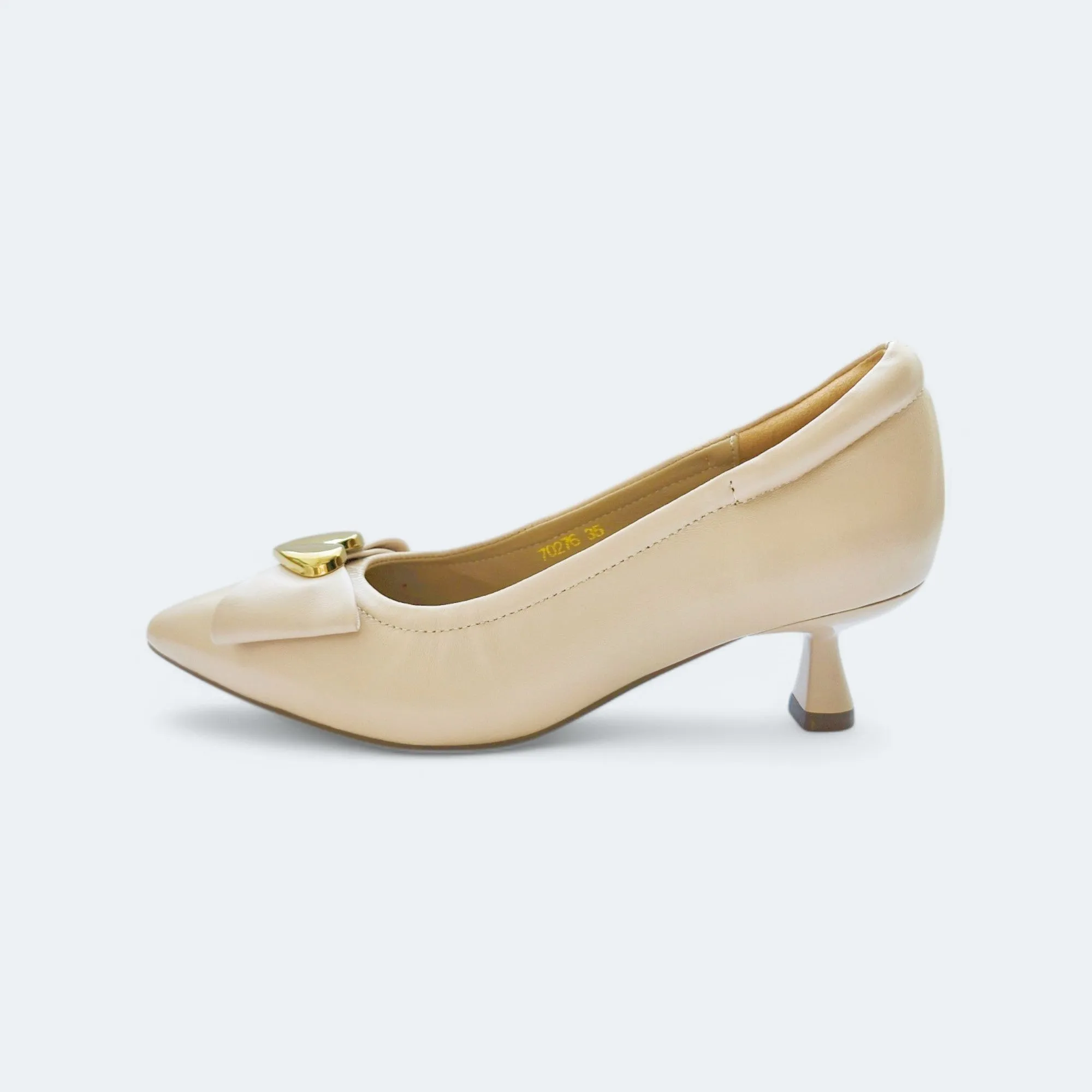 Agatha Leather Heel