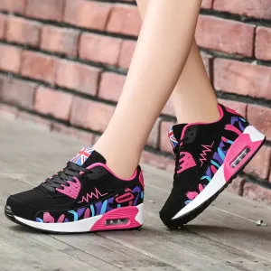 Air Platform Sneakers Women's Lace Up Wedge Women Casual Sport Shoes for Women Comfort Travel