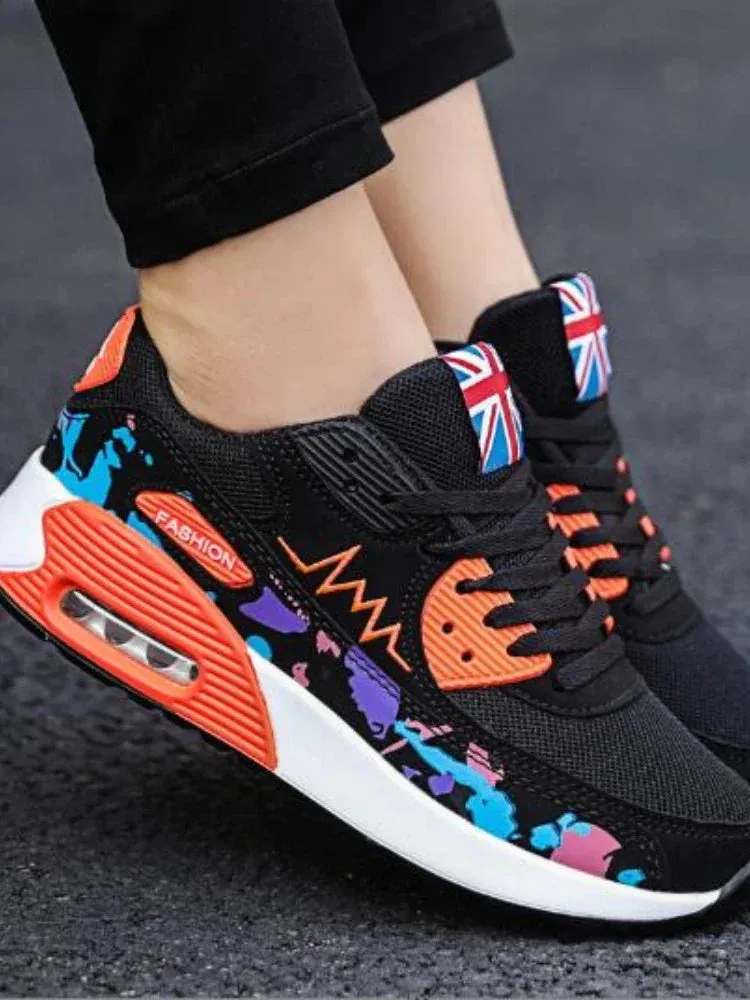 Air Platform Sneakers Women's Lace Up Wedge Women Casual Sport Shoes for Women Comfort Travel