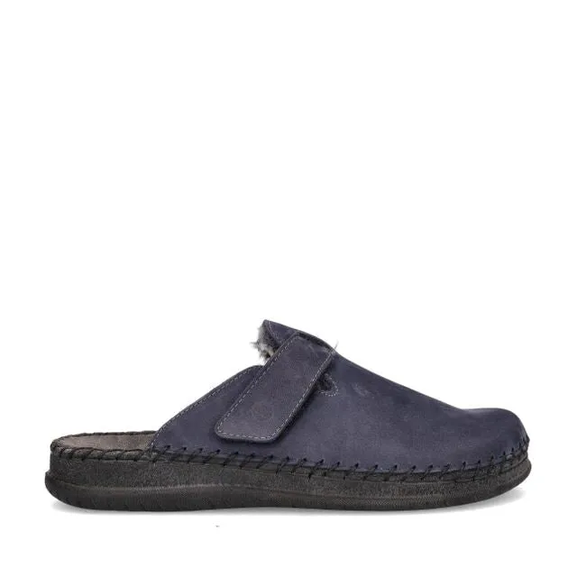 'Alassio' men's outdoor slippers - blue