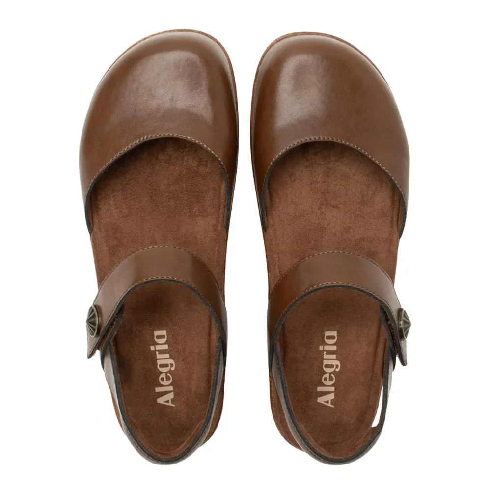 Alegria Opal Walnut Leather Shoe (Women's)