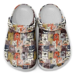 All Dogs Printed Clogs