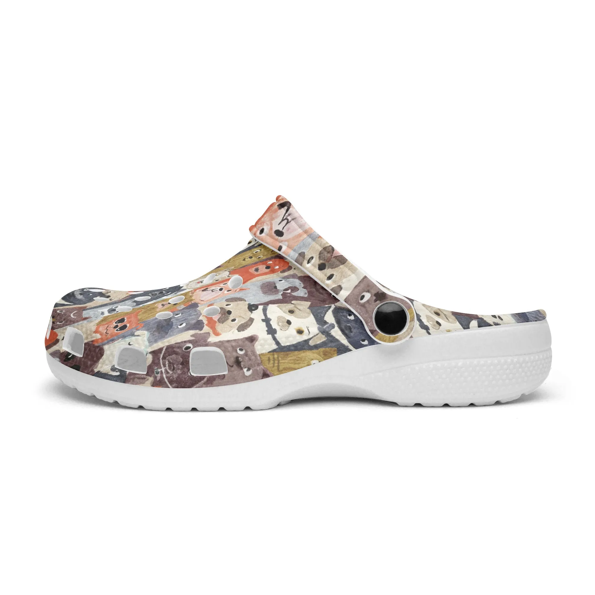 All Dogs Printed Clogs