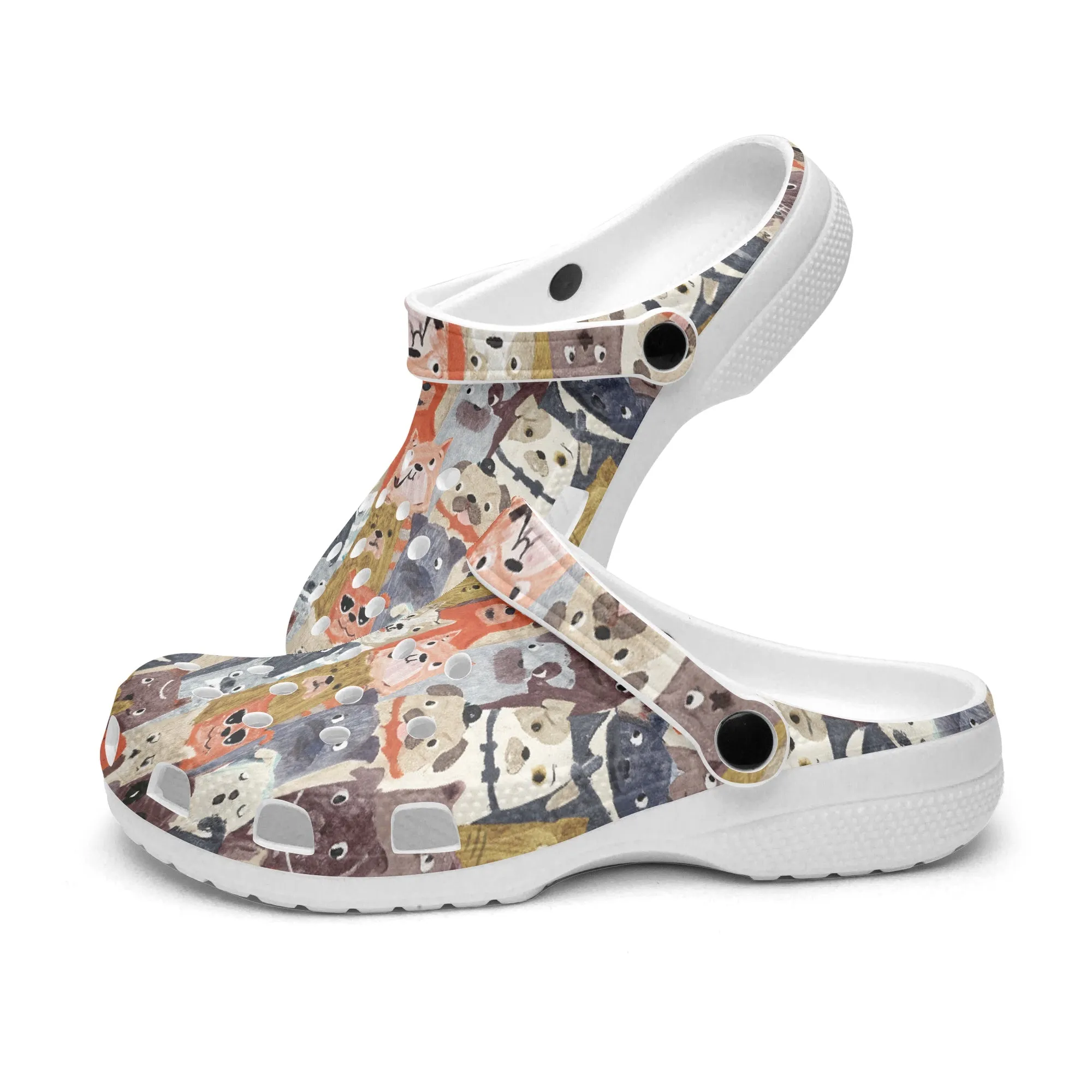 All Dogs Printed Clogs
