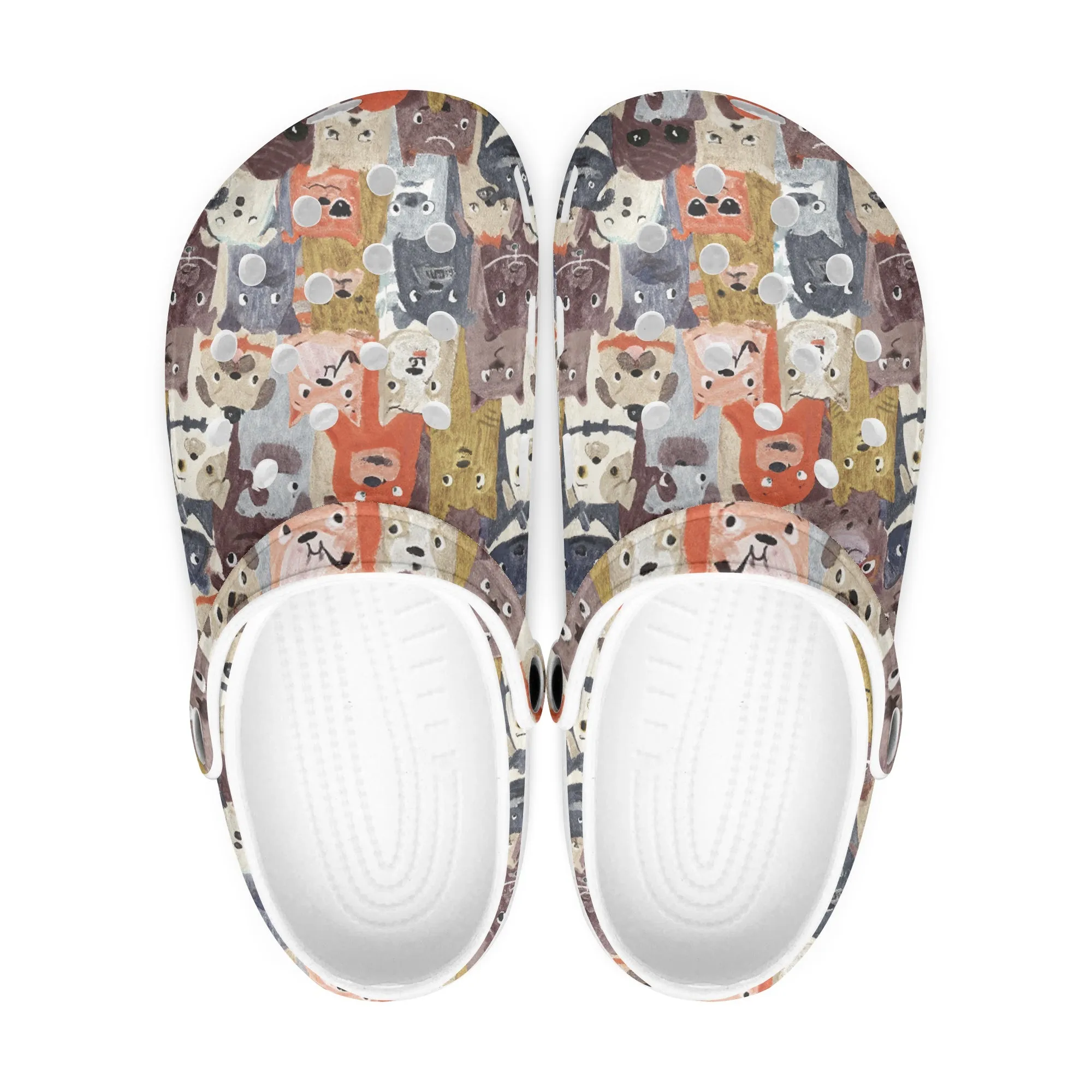 All Dogs Printed Clogs