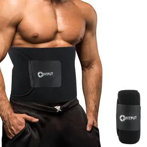 ALYV Ab Trainer Belt (without pocket |black)