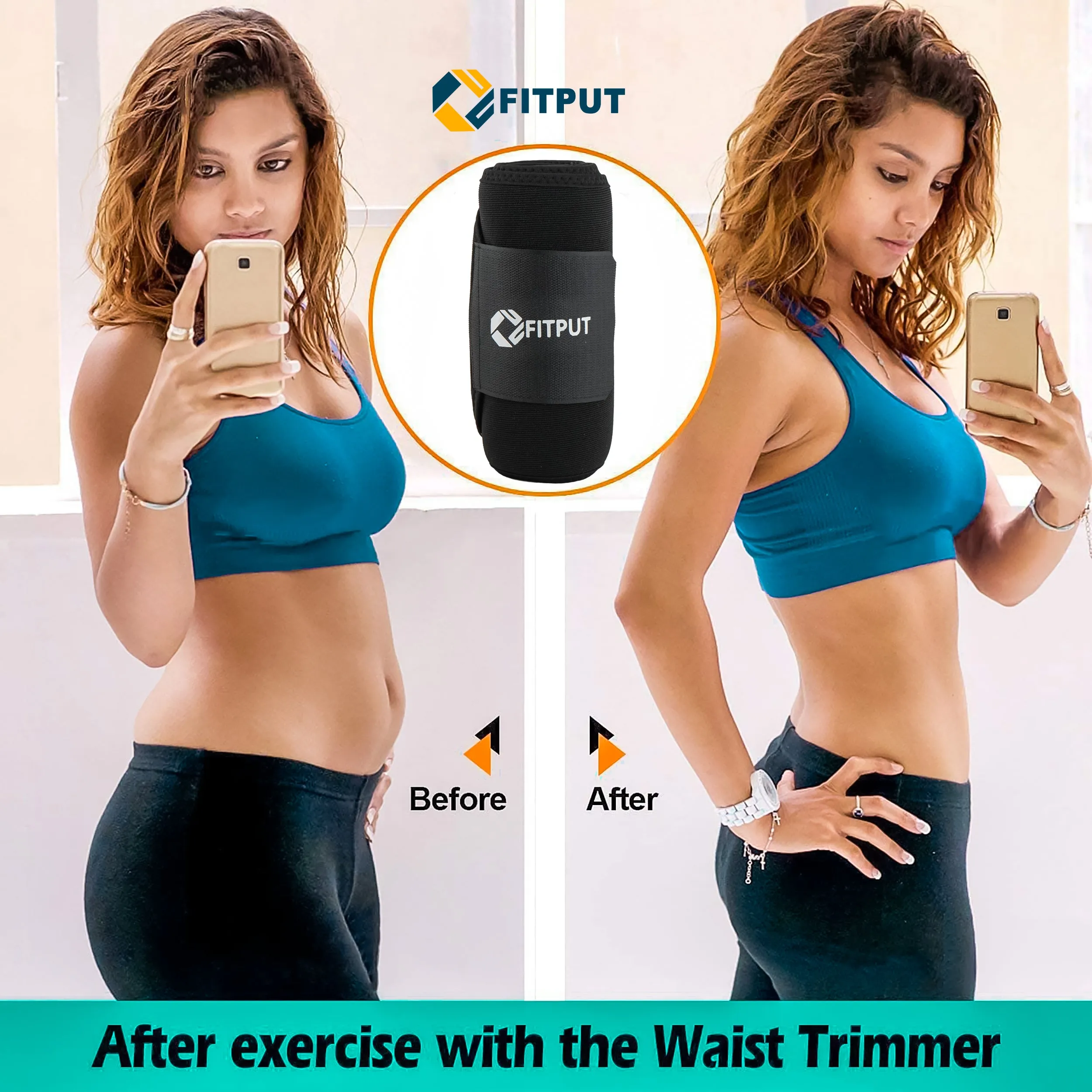 ALYV Ab Trainer Belt (without pocket |black)