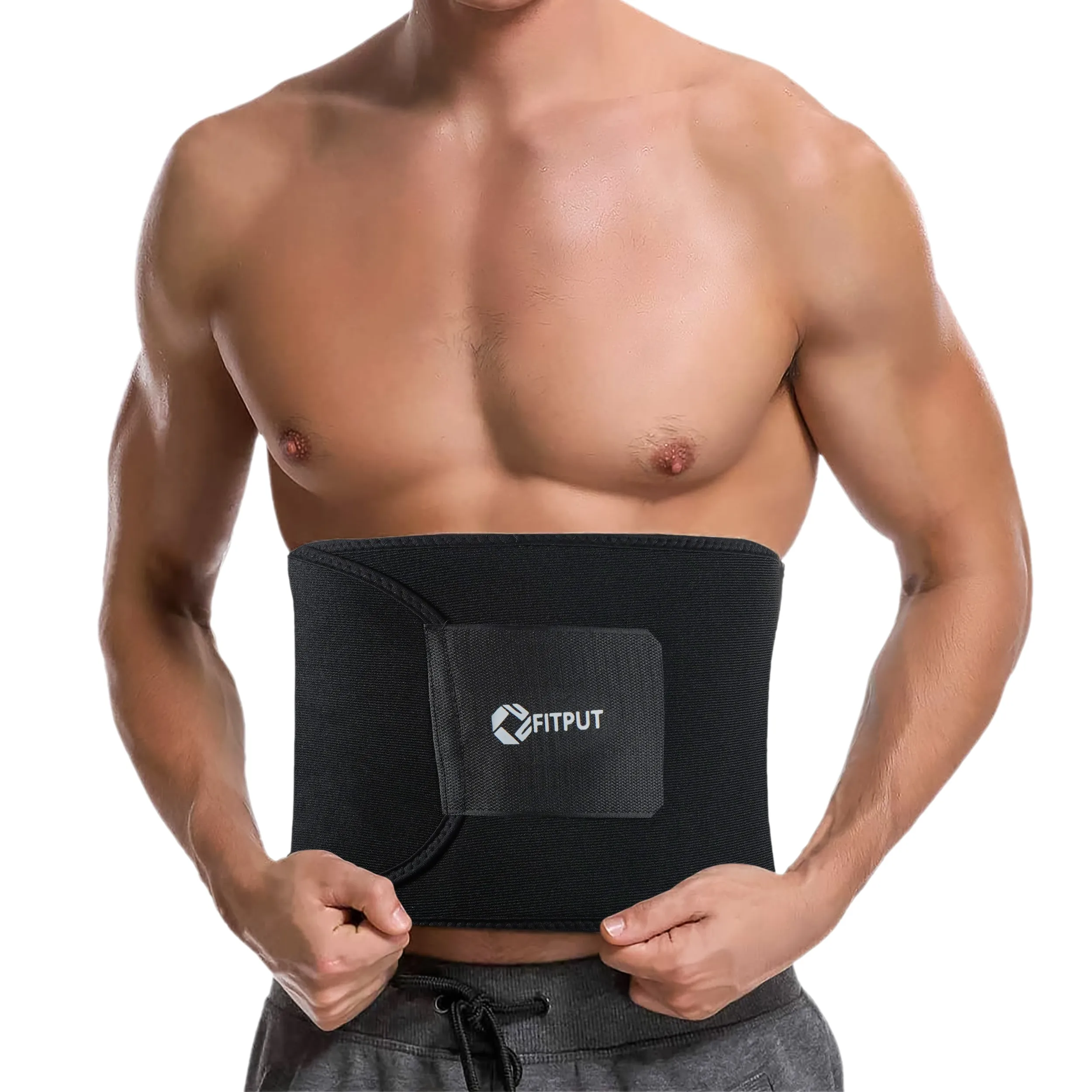 ALYV Ab Trainer Belt (without pocket |black)