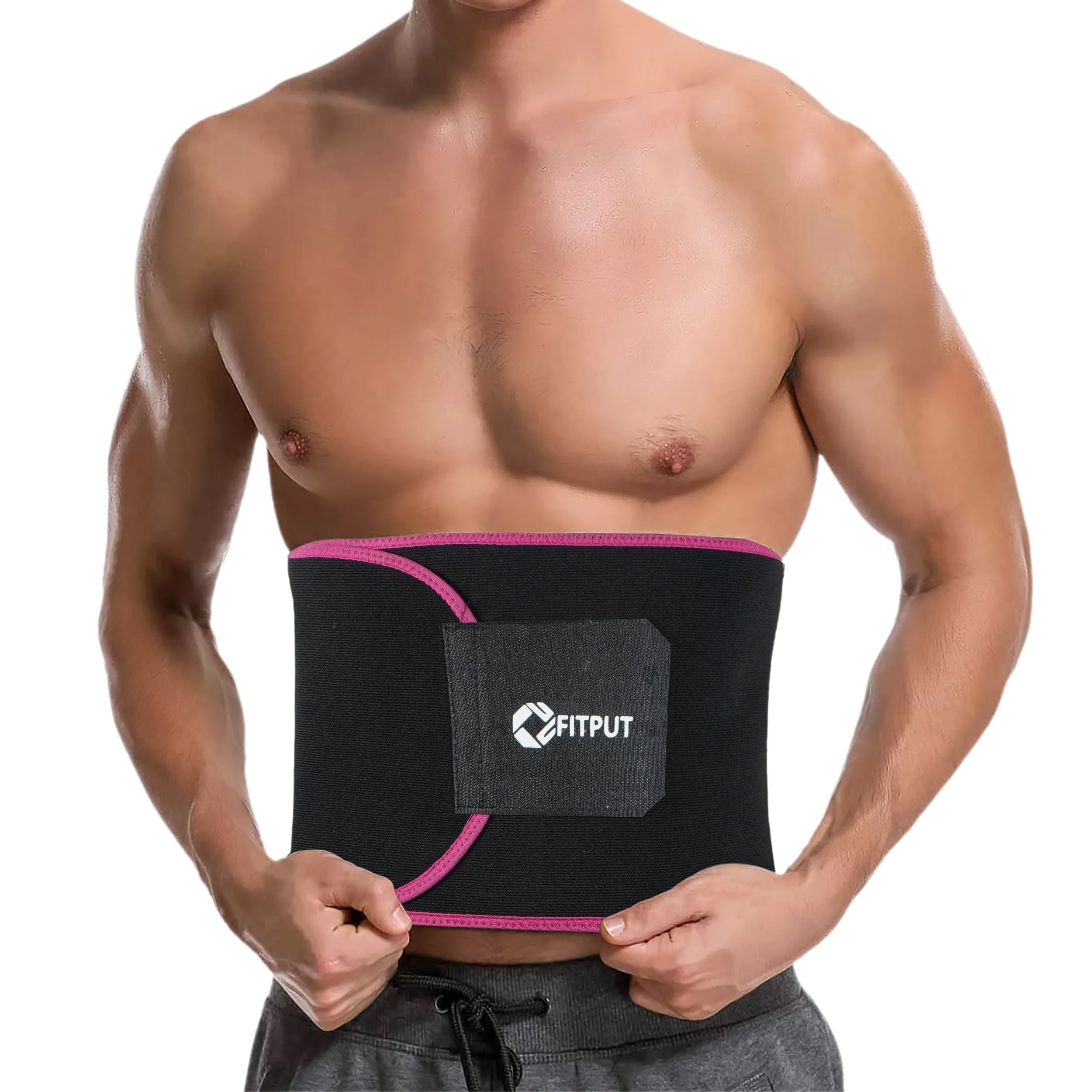 ALYV Ab Trainer Belt (without pocket |pink)