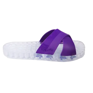 Amalfi - Clear Slide Sandal - Purple