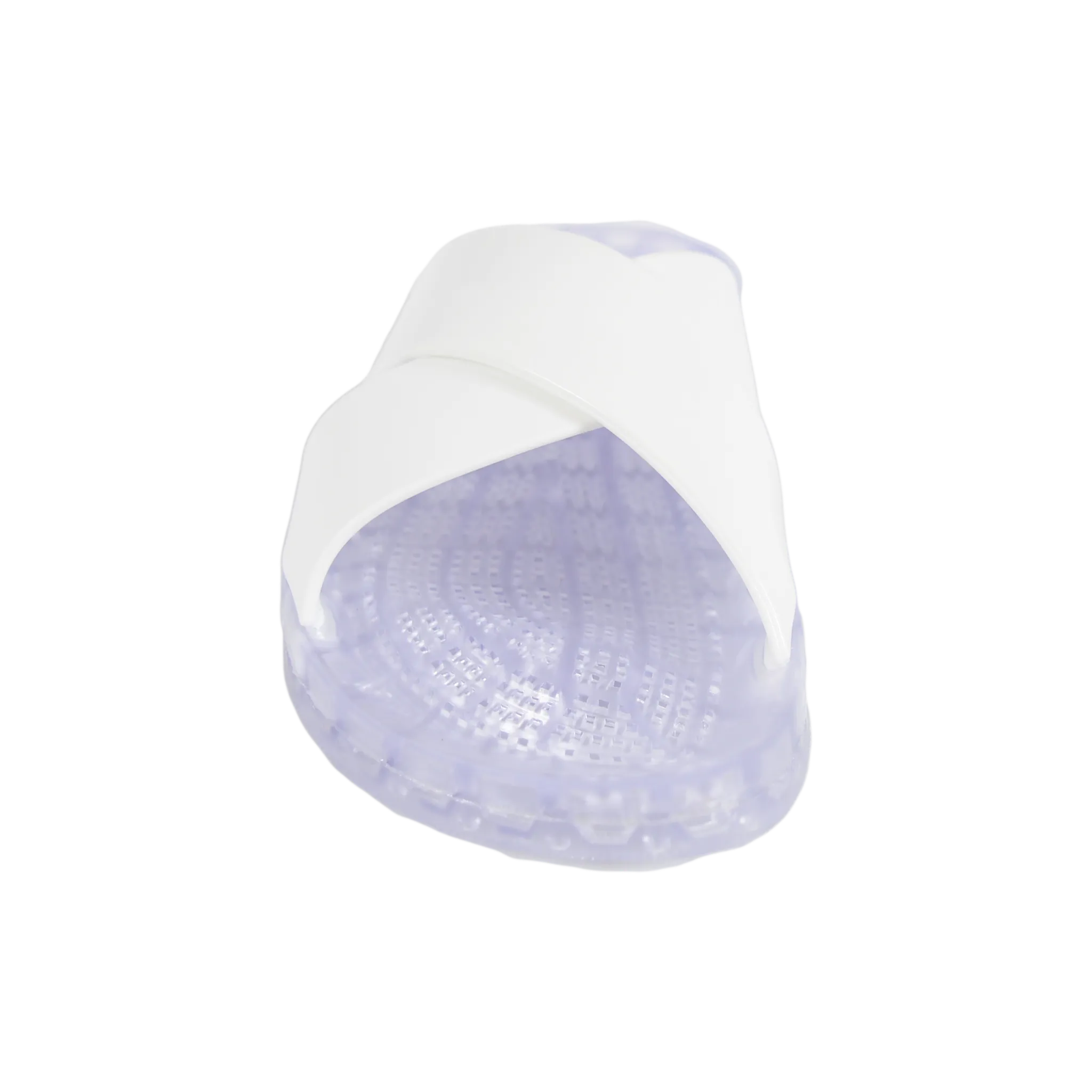 Amalfi - Clear Slide Sandal - White