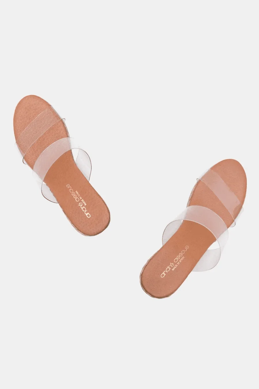 Andre Assous Anfisa Wedge Sandals (Clear Vinyl)