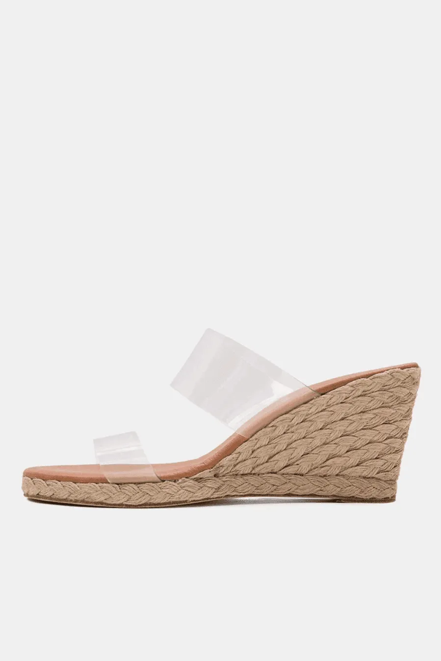 Andre Assous Anfisa Wedge Sandals (Clear Vinyl)