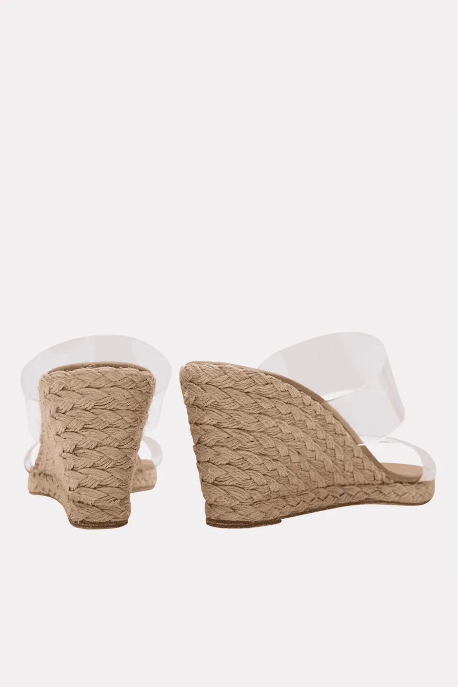 Andre Assous Anfisa Wedge Sandals (Clear Vinyl)
