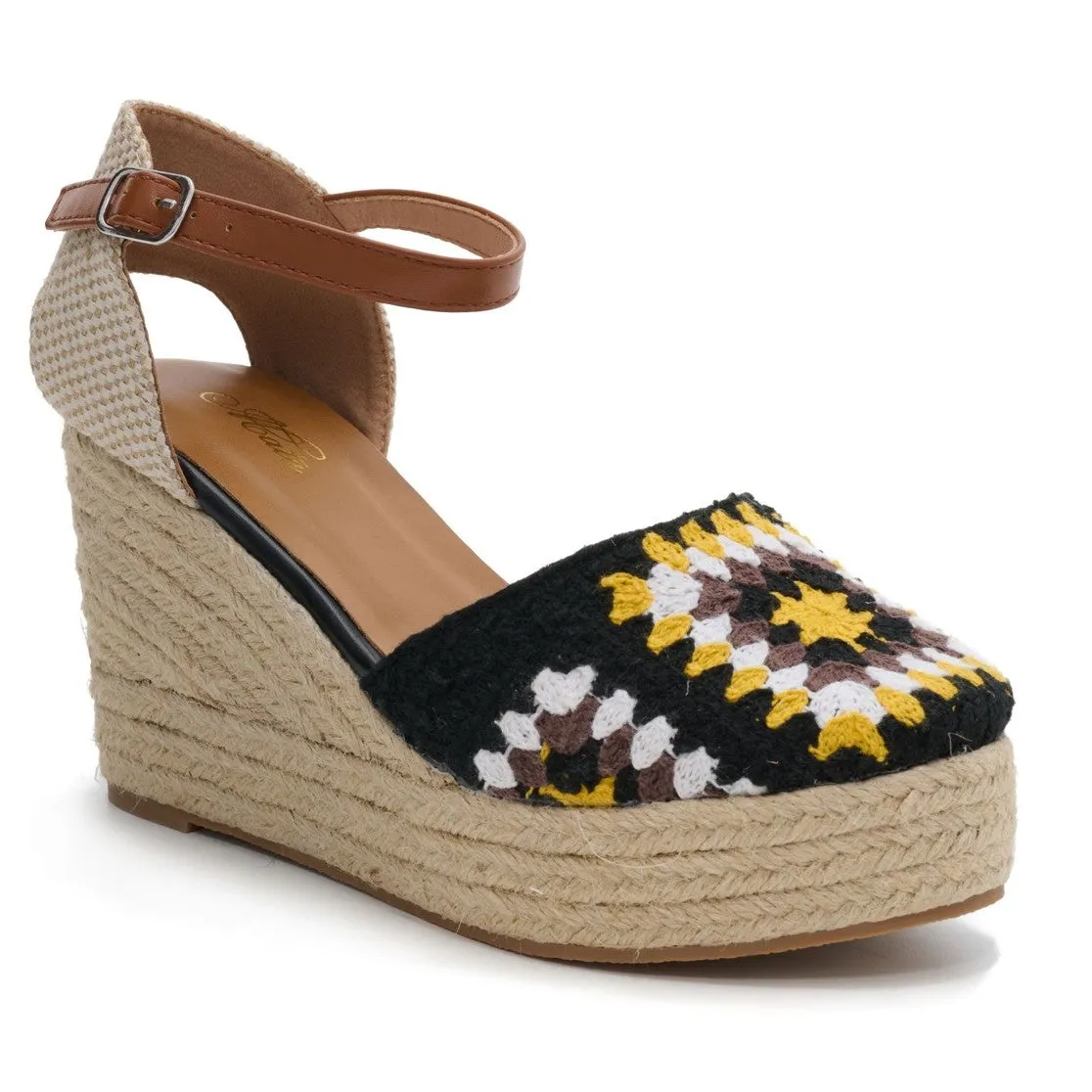 ANILA/2025 Black Multicolor Crochet