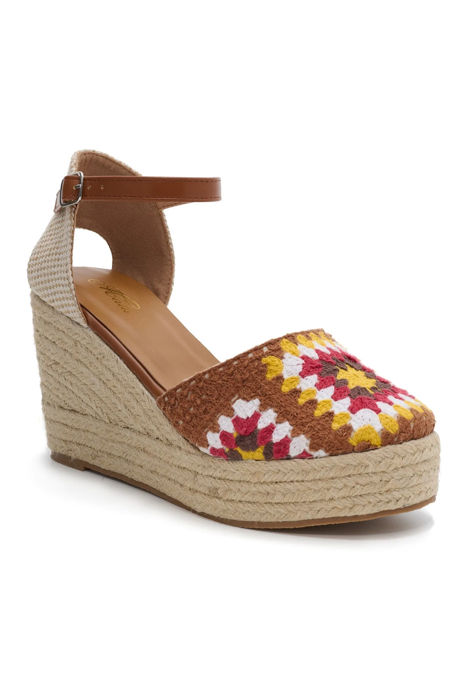 ANILA/2025 Brown Multicolor Crochet
