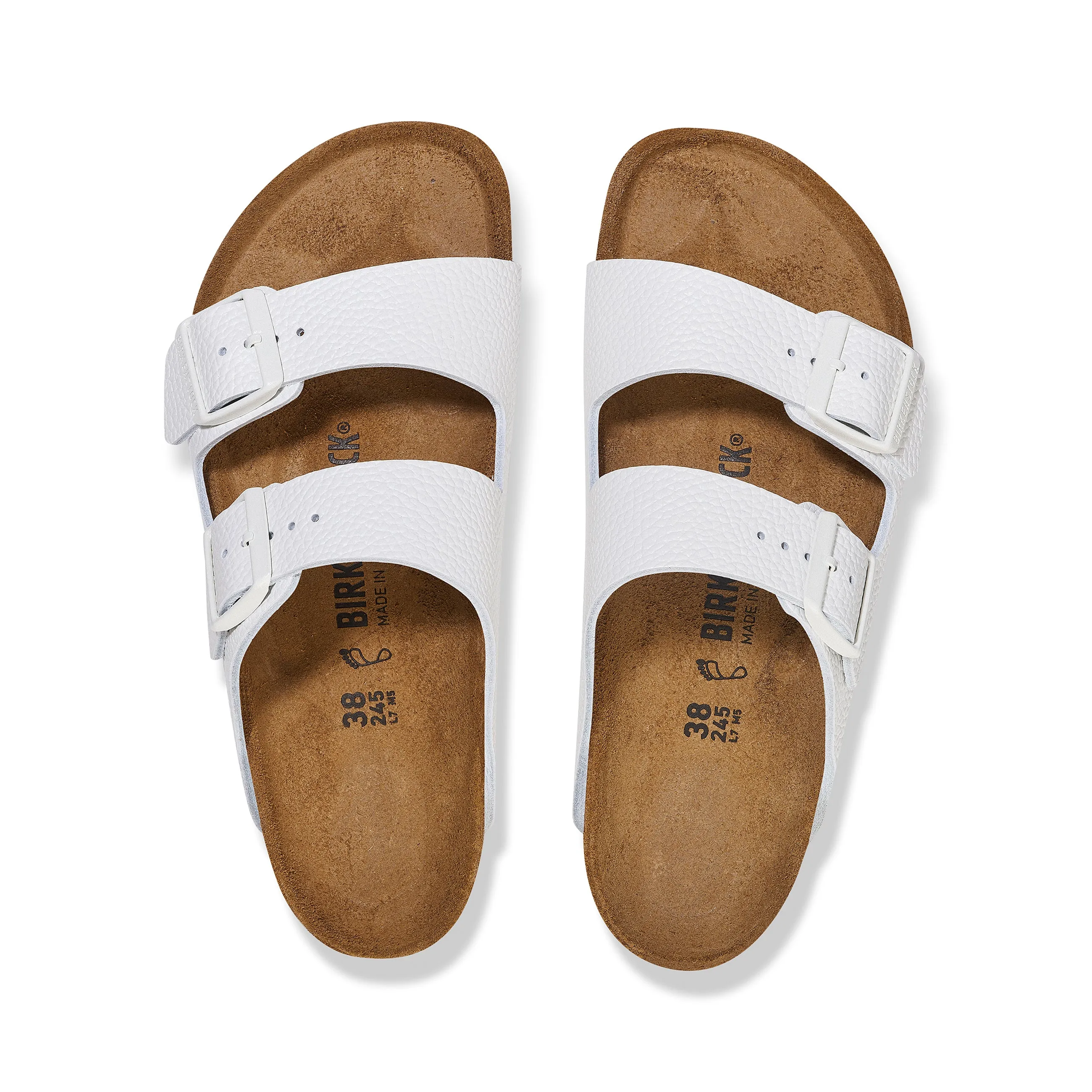 Arizona White Smooth Grained Leather