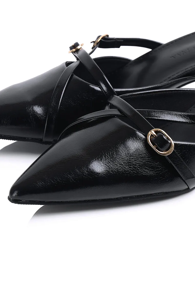 Asly Slip On Pumps Heels (Black)