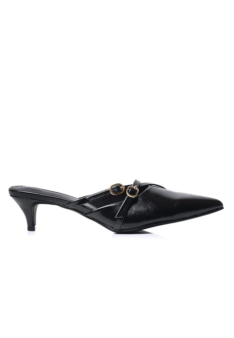 Asly Slip On Pumps Heels (Black)