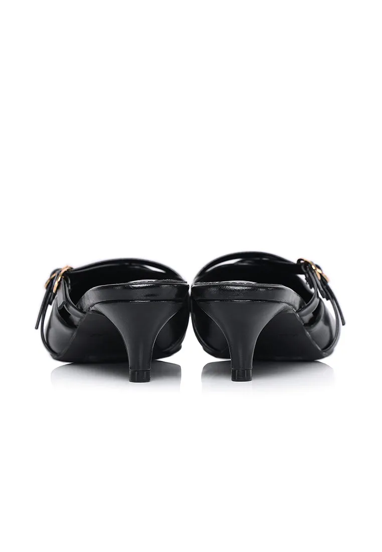 Asly Slip On Pumps Heels (Black)