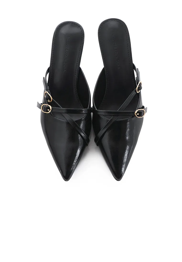 Asly Slip On Pumps Heels (Black)