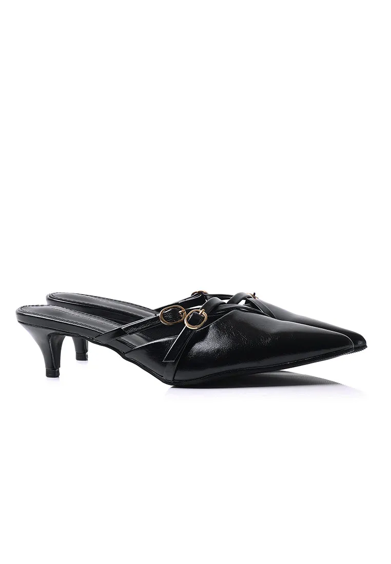 Asly Slip On Pumps Heels (Black)