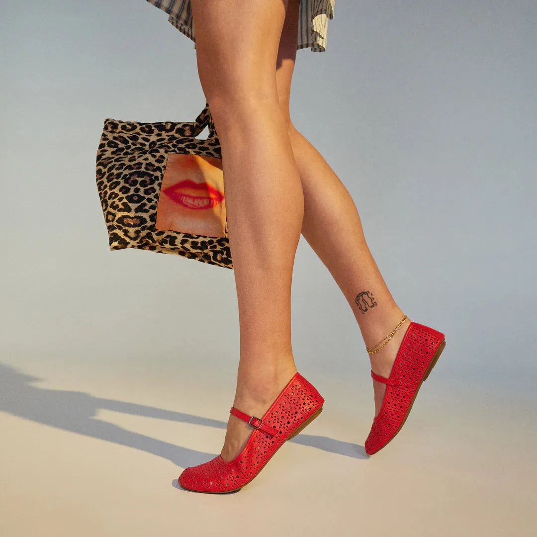 Ballet Mary Jane Fiesta Red