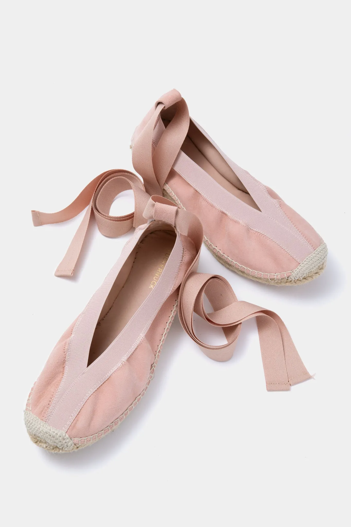 Ballet Pink Suede Jade Flats
