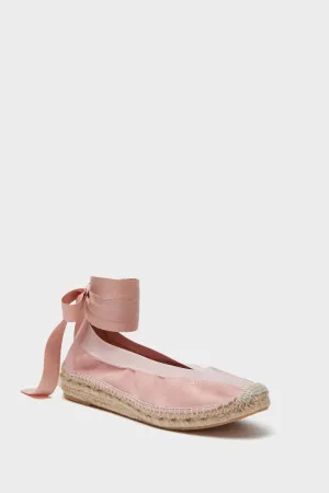 Ballet Pink Suede Jade Flats