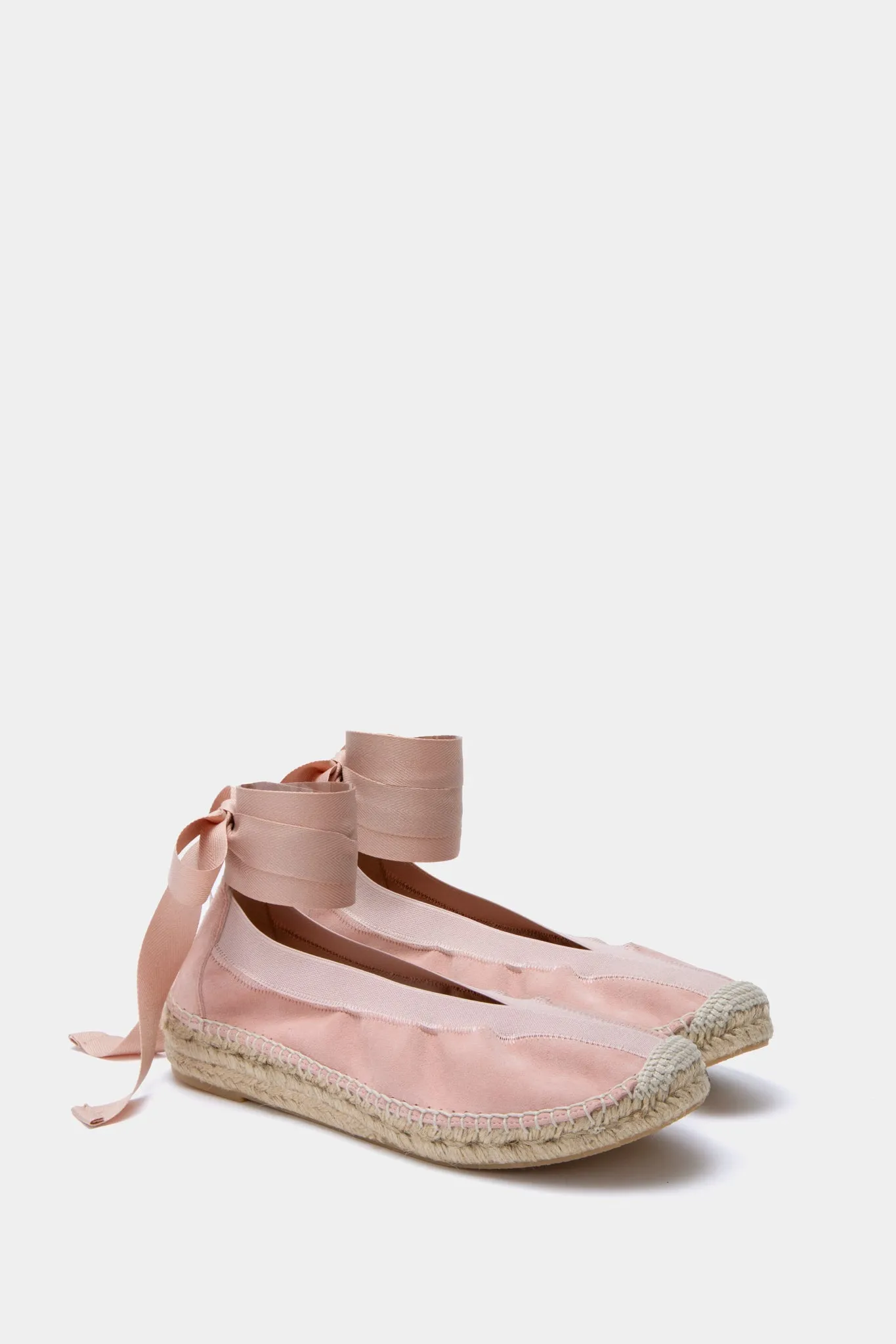 Ballet Pink Suede Jade Flats