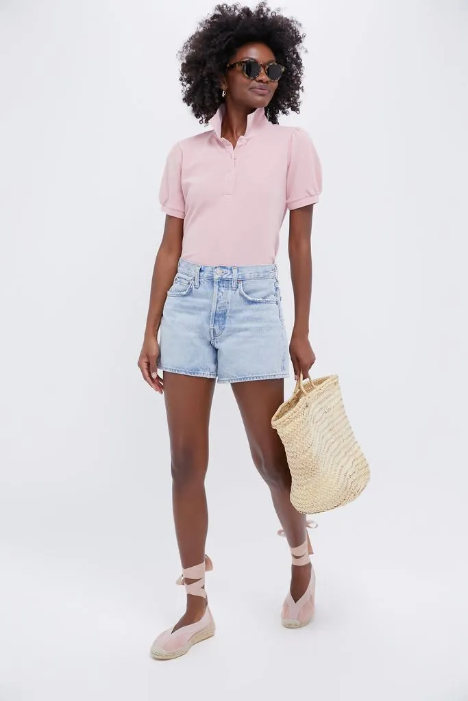 Ballet Pink Suede Jade Flats