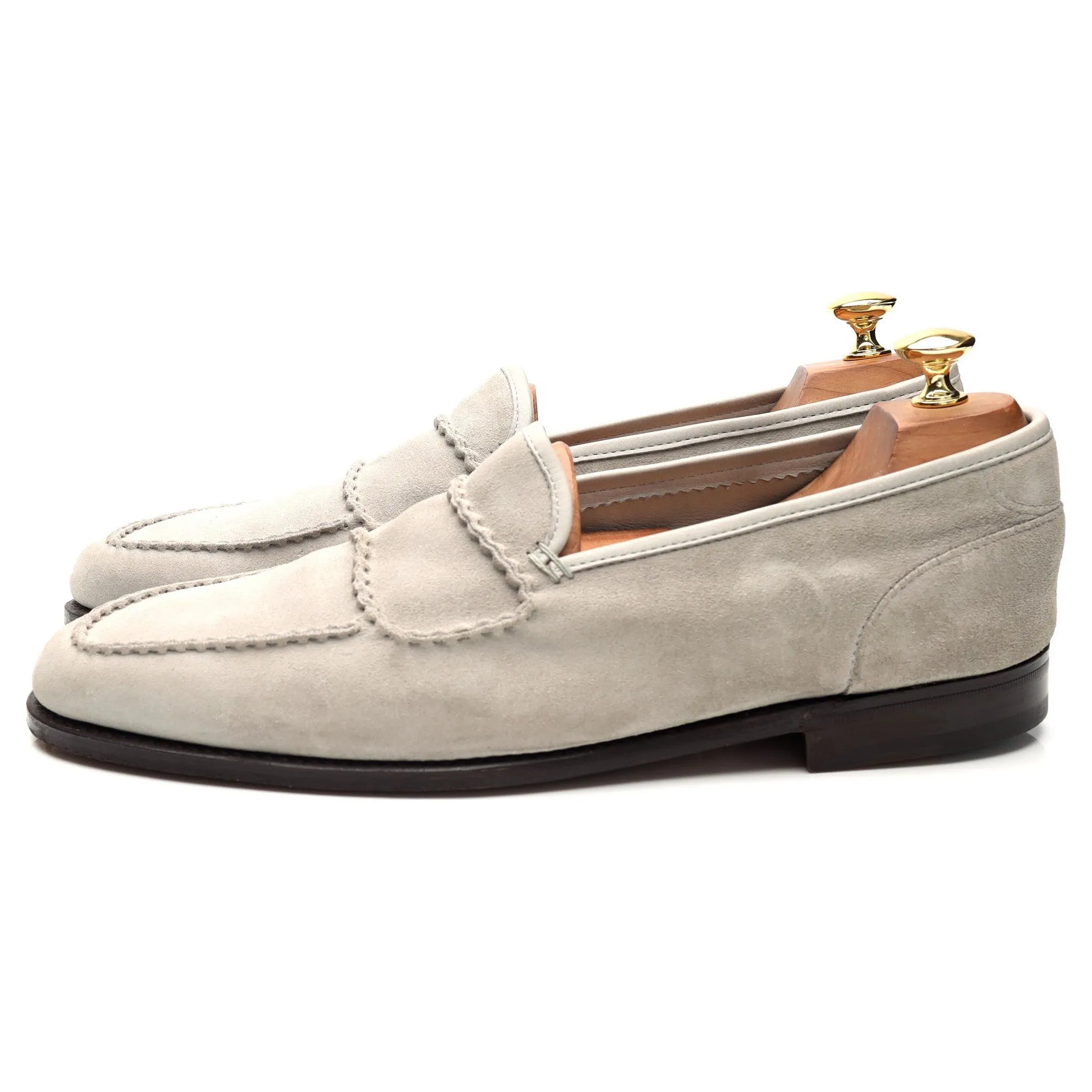 'Bath' Grey Suede Loafers UK 10 E