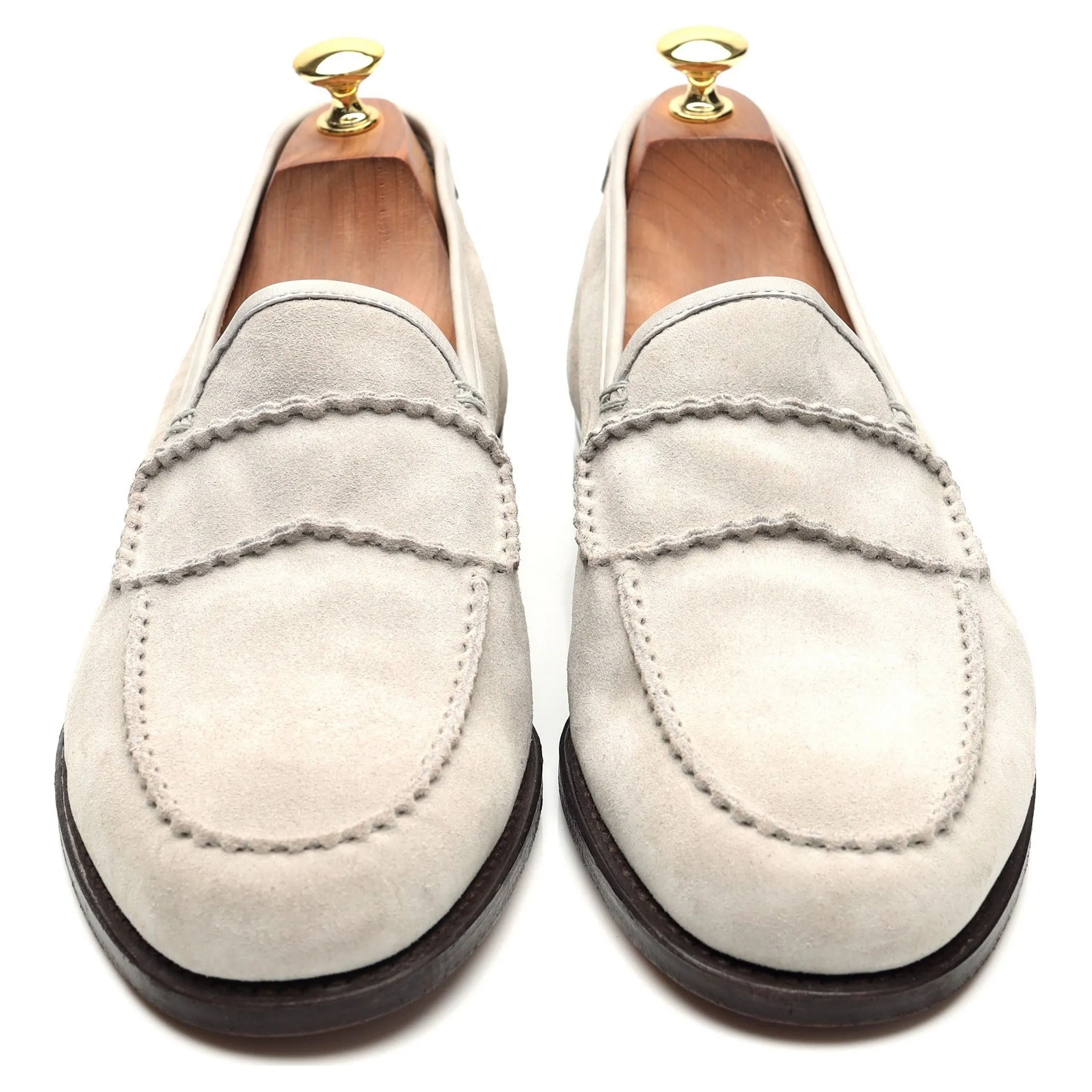 'Bath' Grey Suede Loafers UK 10 E