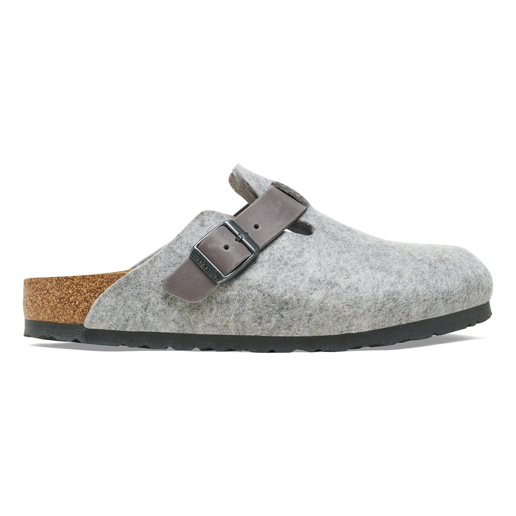 BIRKENSTOCK BOSTON WOMEN'S NATURAL LEATHER/FELT