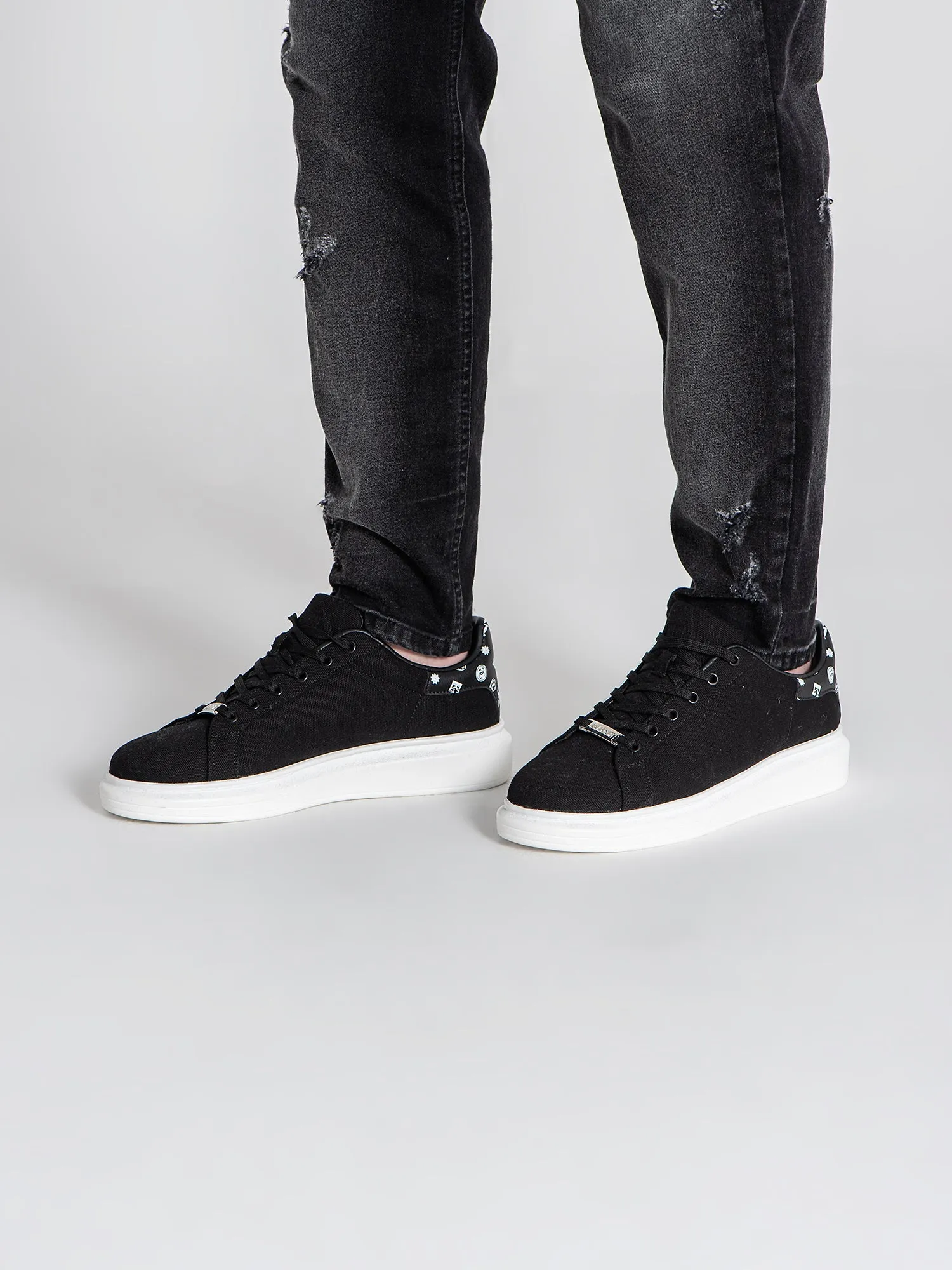 Black Logomania Sneakers