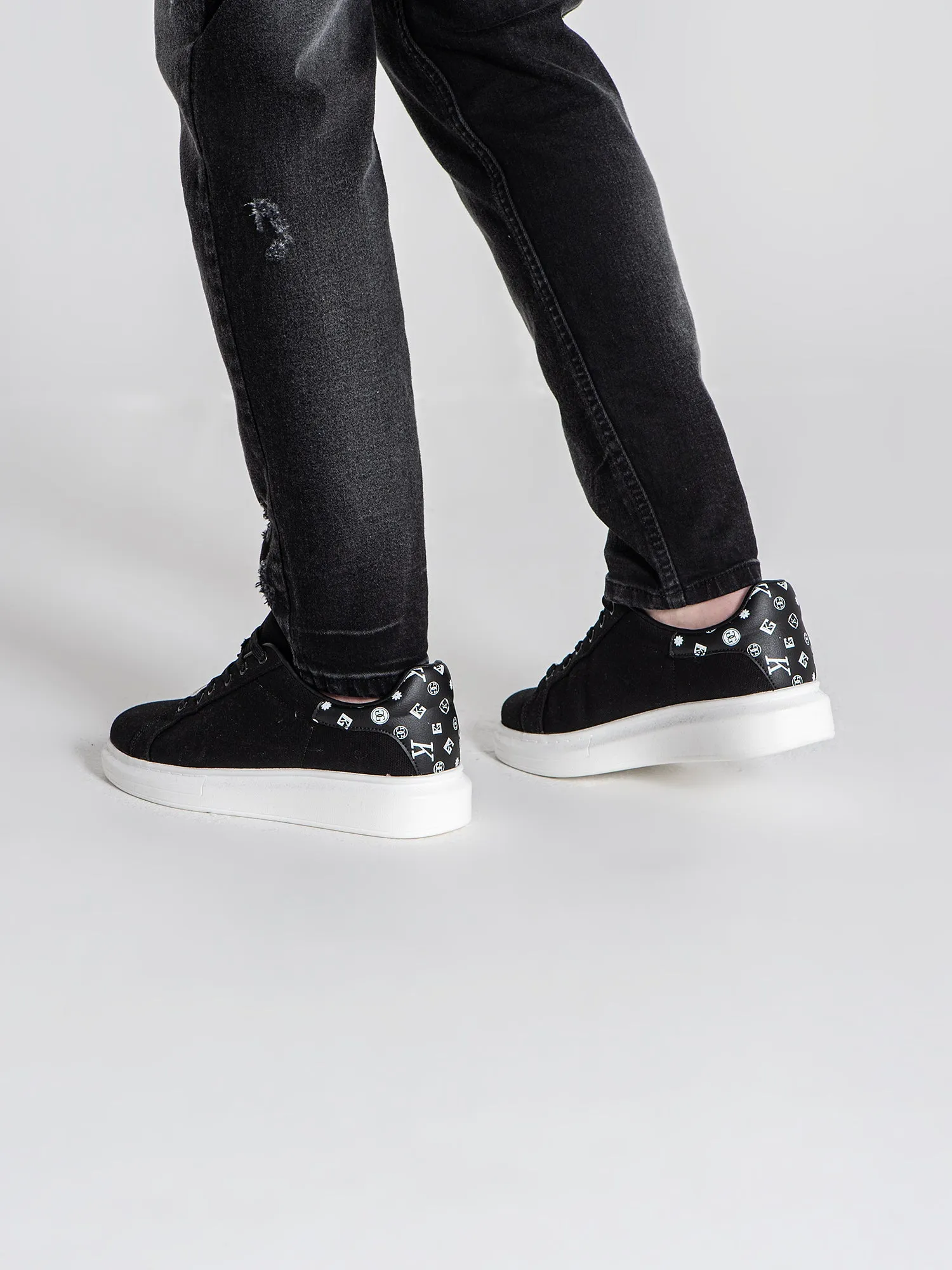 Black Logomania Sneakers