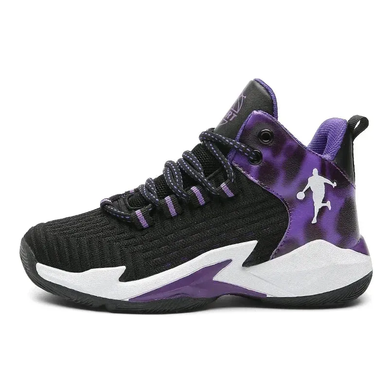 Boys Brand Mesh Basketball Shoes Kids Sneakers Thick Sole Non-slip Children Sports Shoes Child Boy Basket Trainer Shoes Girls