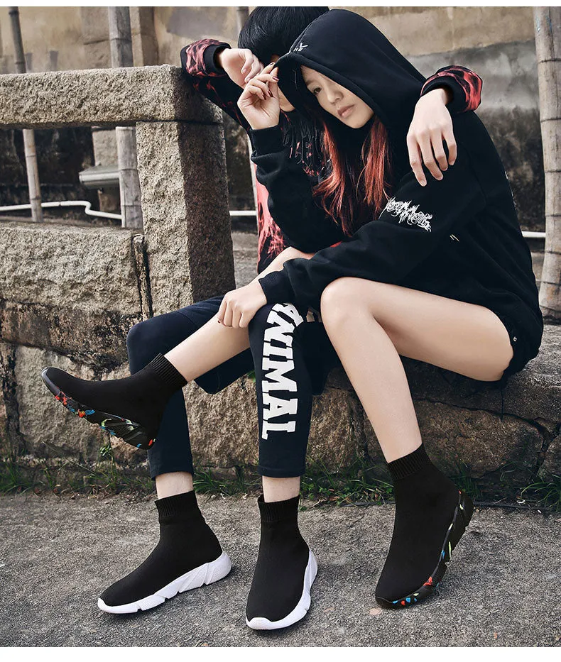 Breathable Ankle Boot Women Socks Shoes Female Sneakers