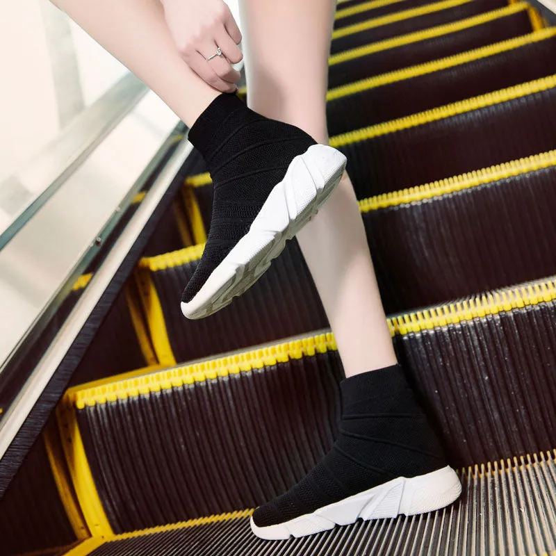 Breathable Ankle Boot Women Socks Shoes Female Sneakers