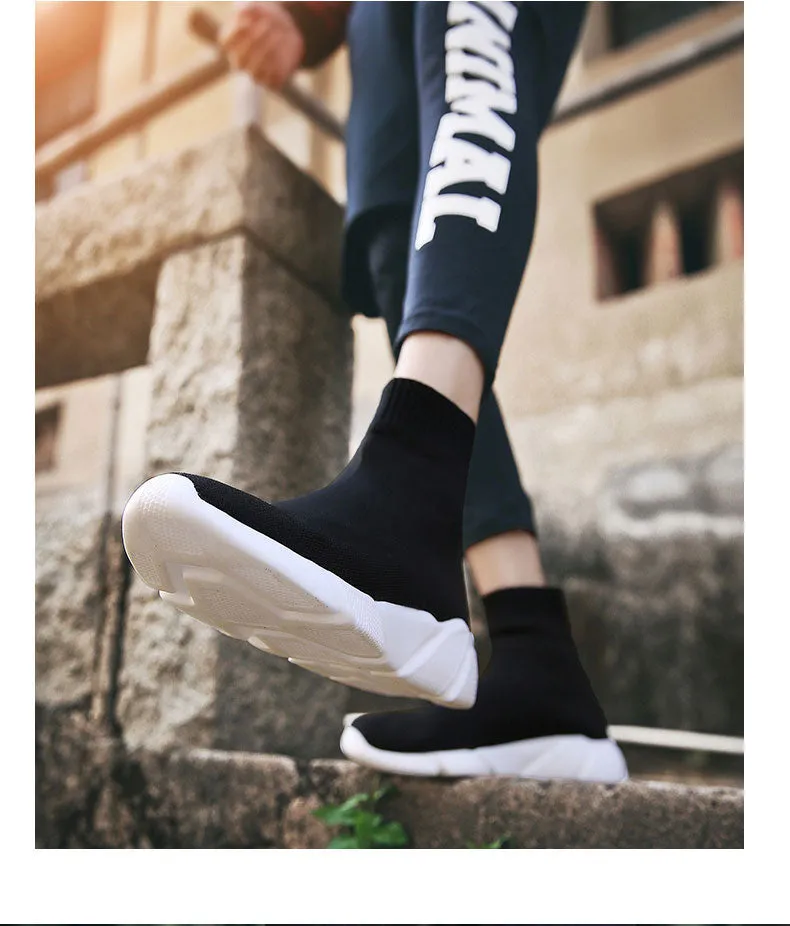 Breathable Ankle Boot Women Socks Shoes Female Sneakers