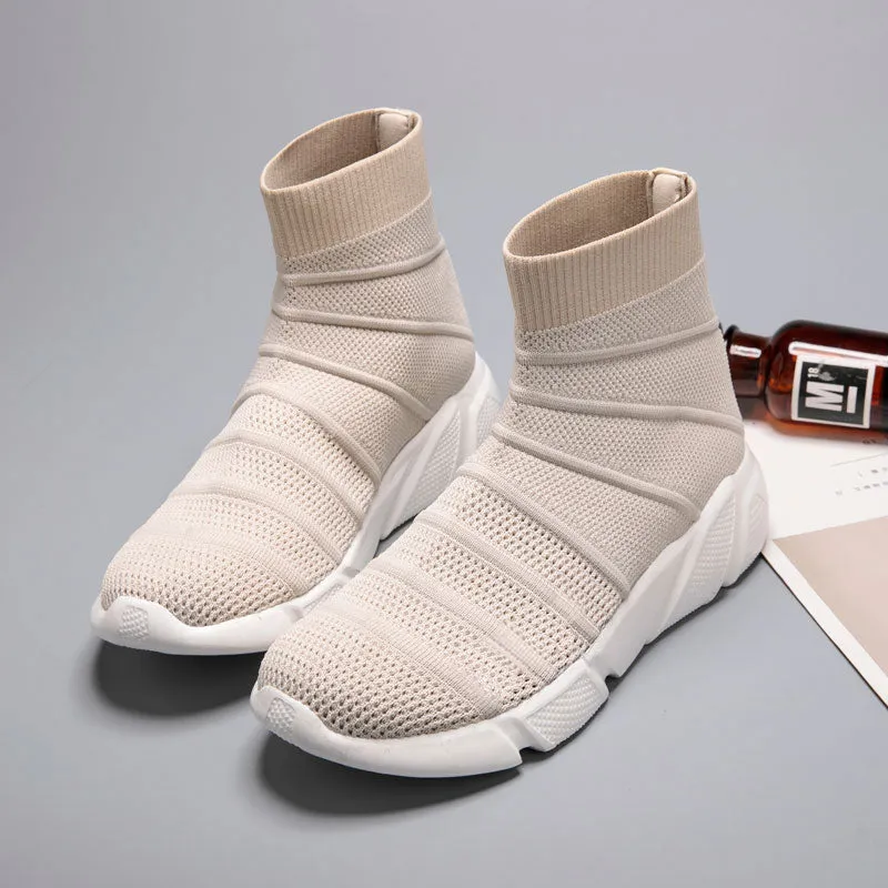 Breathable Ankle Boot Women Socks Shoes Female Sneakers