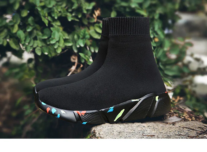 Breathable Ankle Boot Women Socks Shoes Female Sneakers