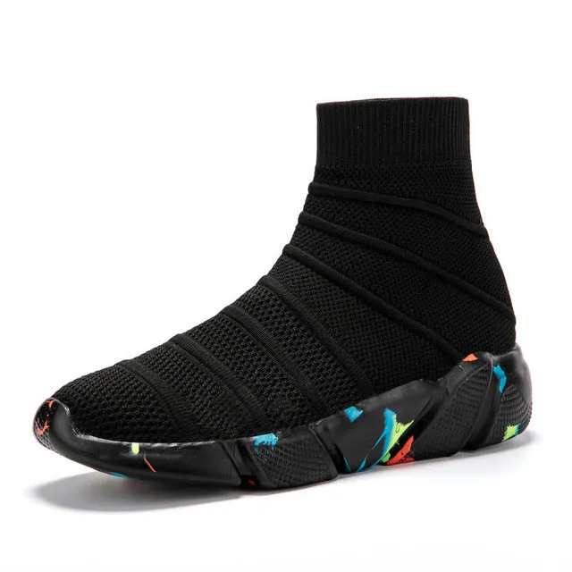 Breathable Ankle Boot Women Socks Shoes Female Sneakers